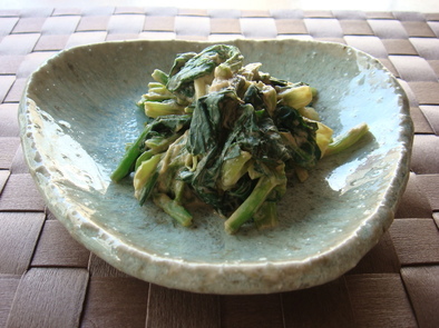 小松菜の練りごま和えの写真