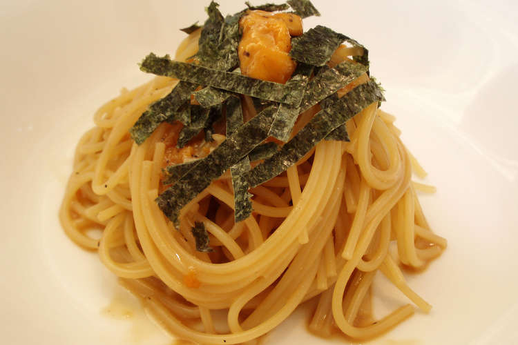 ウニの和風パスタ レシピ 作り方 By Laugh0305 クックパッド