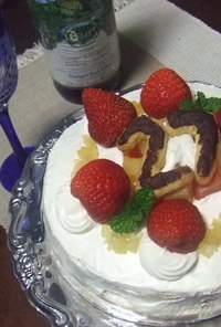 手作り・・基本的な誕生日ケーキ」＾－＾「