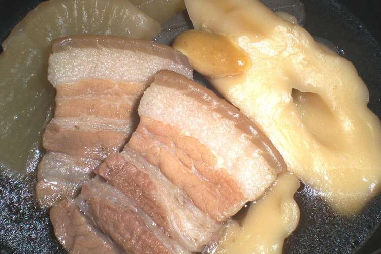 おでん 風 大根と豚三枚肉の煮物 レシピ 作り方 By ぬちぐすいー クックパッド 簡単おいしいみんなのレシピが360万品