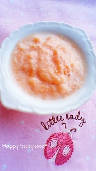 離乳食初期〜☆トマトミルクの写真