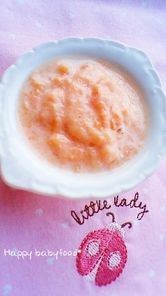 離乳食初期〜☆トマトミルクの画像