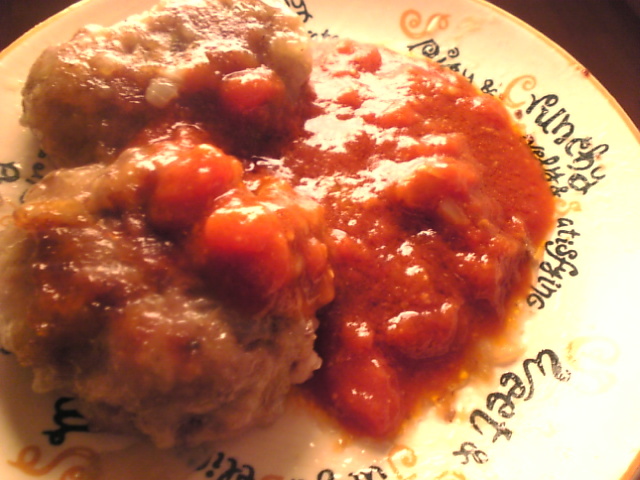 肉汁で作るトマト味ハンバーグソースの画像