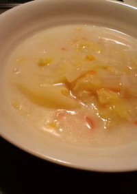 旬の野菜〜白菜のクリームスープ