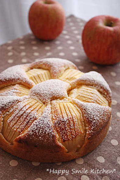 ✿簡単✿焼くまで15分！りんごケーキ♡の写真