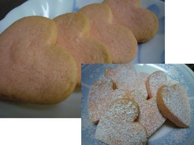 ホロッ♥口溶け♥ピンクのクッキーの写真