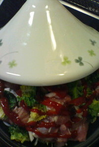 タジン鍋で簡単トマトチキン煮込み