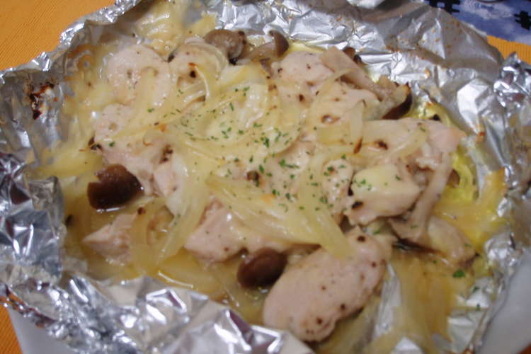 鶏むね肉のホイル焼き ニンニク風味 レシピ 作り方 By オガっち クックパッド 簡単おいしいみんなのレシピが360万品