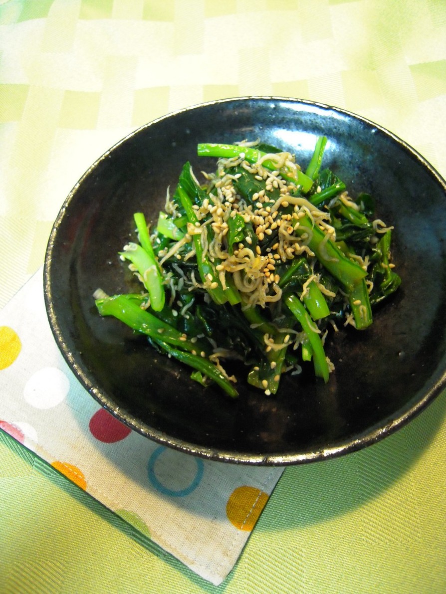 ほうれん草＆小松菜♡W青菜のしらす和えの画像