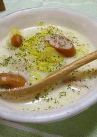 簡単☆白菜の豆乳（ミルク）スープ