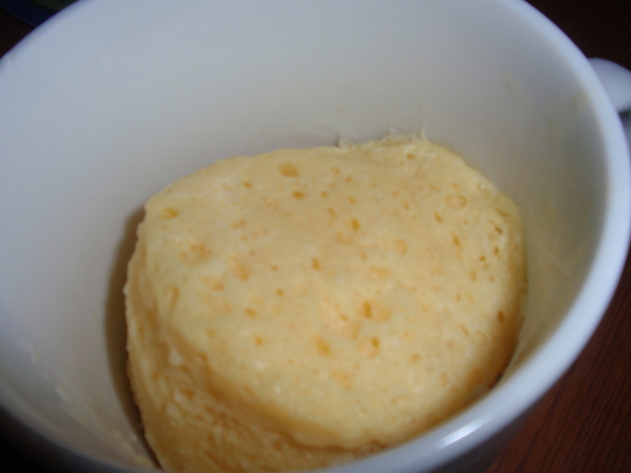 簡単！レンジで　マグカップチーズ蒸しパンの画像