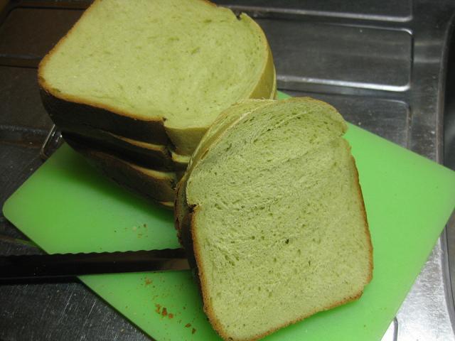 ＨＢ☆グリーンティみるく食パンの画像