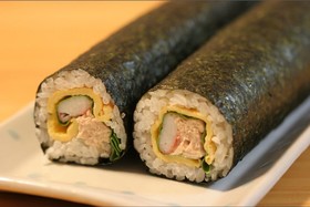恵方巻きに、簡単サラダ巻き!
