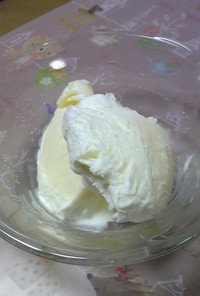 洗い物ゼロ！練乳アイスクリーム♪