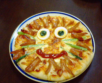 ライオンのピザの画像