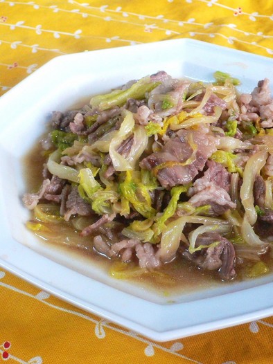 我が家の中華✿白菜と牛肉の炒めの写真