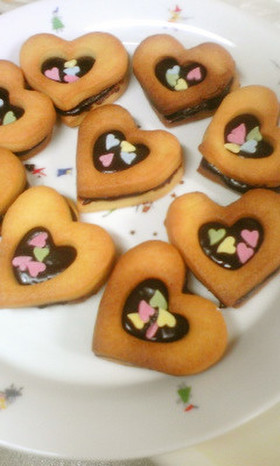 バレンタイン♡生チョコサンドクッキー