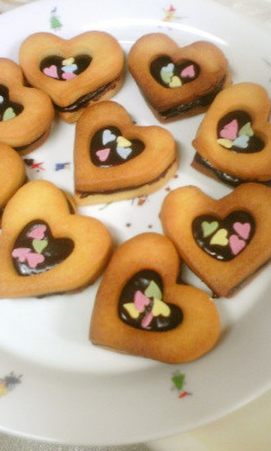 バレンタイン♡生チョコサンドクッキーの写真