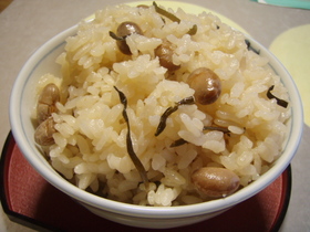 節分豆が美味しく変身!炊き込みご飯に