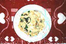 チキンラーメン入り蟹玉