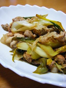 *焼きネギの塩ダレ豚*