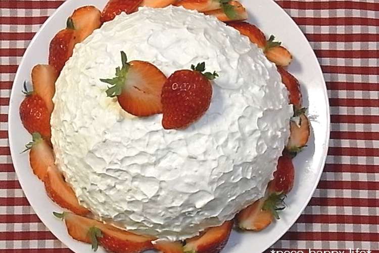 愛情いっぱいフルーツドームケーキ レシピ 作り方 By Aya Cook クックパッド 簡単おいしいみんなのレシピが349万品