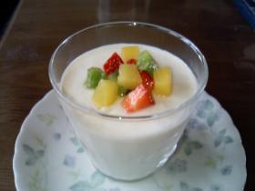 お豆腐レアチーズケーキ