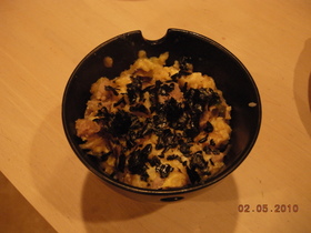 揚げ玉と長ねぎでウマー☆我が家の豚丼