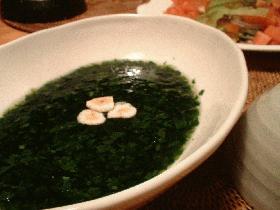 鉄分不足のあなたへのりの香りスープ