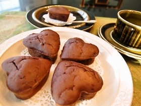 バレンタインに☆小豆ののガトーショコラ