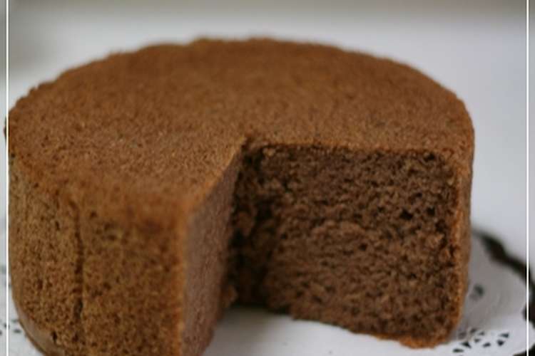 ふわふわ米粉入りチョコスポンジケーキ レシピ 作り方 By ぐれーと クックパッド 簡単おいしいみんなのレシピが350万品