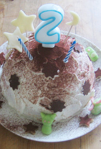 誕生日　ドームケーキ