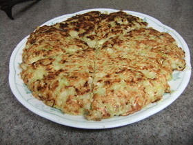 豆腐toキャベツnoお好み焼き~♪