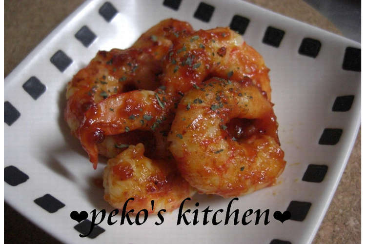 お弁当のおかず 簡単エビのケチャップ炒め レシピ 作り方 By Pyoko クックパッド