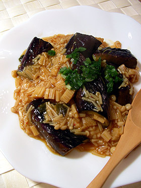えのきだけ!で肉なし簡単麻婆なす