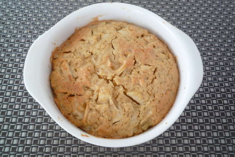 簡単 グラタン皿でりんごのケーキ レシピ 作り方 By Lovevb クックパッド