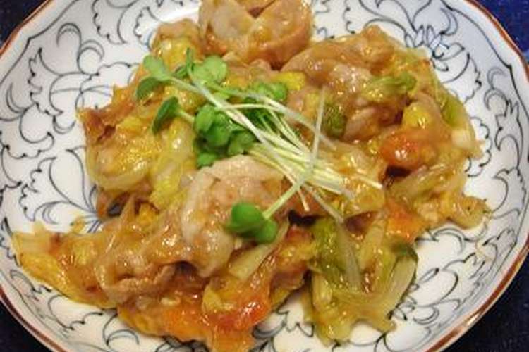 ピリ辛激ウマ 白菜と豚肉の豆板醤炒め煮 レシピ 作り方 By P Okan クックパッド 簡単おいしいみんなのレシピが360万品