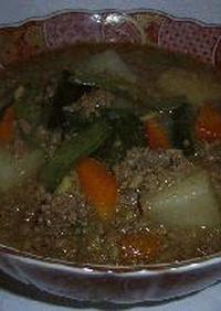 冬瓜と挽肉のとろけるスープ