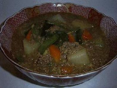 冬瓜と挽肉のとろけるスープの写真