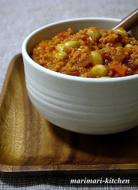 ヘルシー♪高野豆腐と大豆のチリコンカン風
