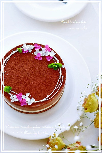 ♡ダブルチョコムースケーキ♡の写真