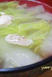 冷え症さんに♪白菜と豚肉の塩生姜スープ