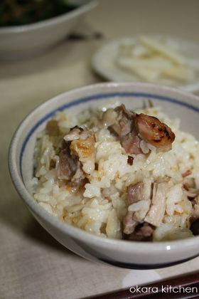 炙り 鶏ごぼう飯の画像