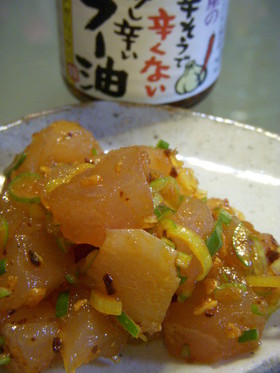 ラー油1本でまぐろユッケ♡