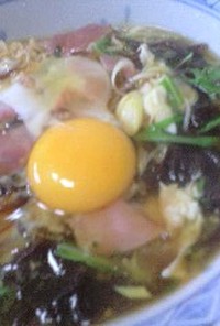 あったまるぅ～★もずくあんかけラーメン