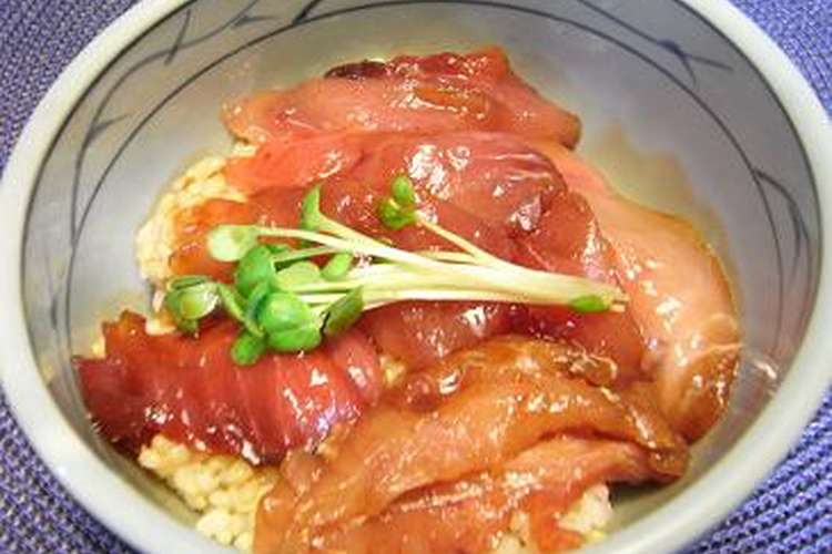 激安 マグロのアラで漬け丼 レシピ 作り方 By P Okan クックパッド 簡単おいしいみんなのレシピが364万品
