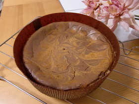 チョコ☆マーブルチーズケーキ♪