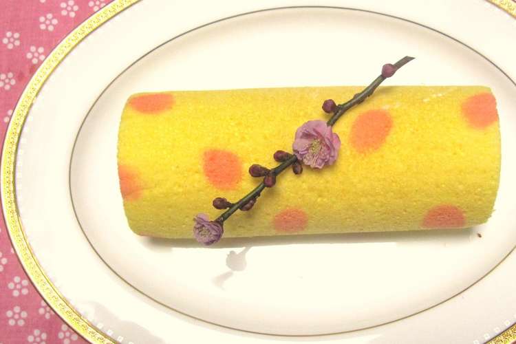 ひな祭り 簡単 桃の花ロールケーキ レシピ 作り方 By 有頂天 クックパッド