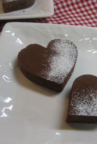 バレンタインに☆簡単！ハートチョコケーキ