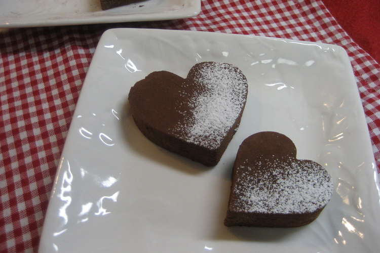 バレンタインに 簡単 ハートチョコケーキ レシピ 作り方 By あきとｍａｍａ クックパッド 簡単おいしいみんなのレシピが361万品